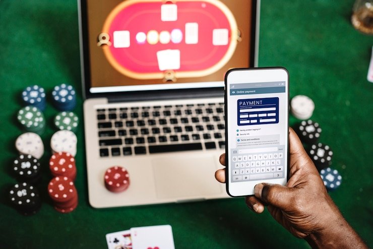Filipino player navigating the okjl High Roller section on a smartphone in the Philippines